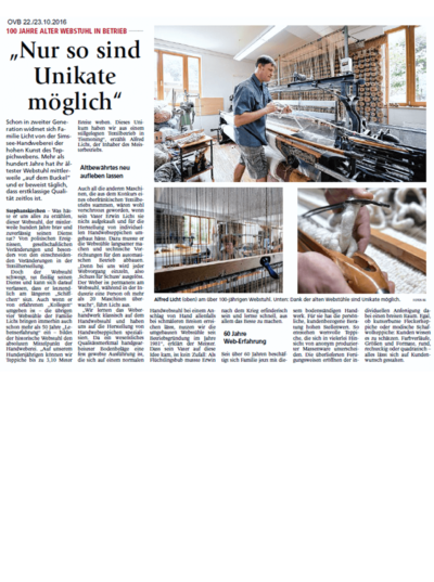 Oberbayerisches Volksblatt (September 2016)